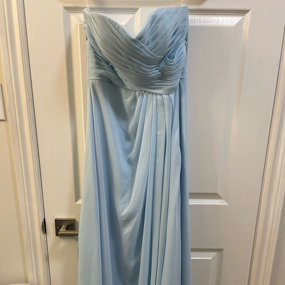 JJ's House Light Blue Strapless Dress